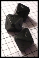 Dice : Dice - DM Collection - Black 8 Sided D4 - FA collection buy Dec 2010